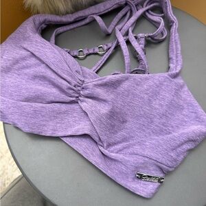 Bombshell Sportswear Purple Crop Top